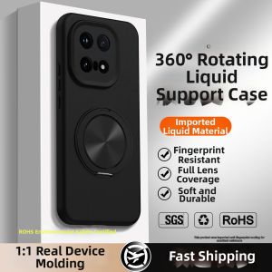 DAOWAIREN | Liquid Support Phone Case with Stand Full Body Shockproof Soft