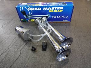 aa แตรลมไฟฟ้า 12v.+พร้อมรีเลย์ ดังมากๆ แบบไม่ต้องใช้ถังลม (แตรเสียงเดียว) ดังจัด ดังเพราะ