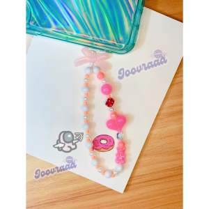 Phonestrap lucu/gantungan hp manik manik pita