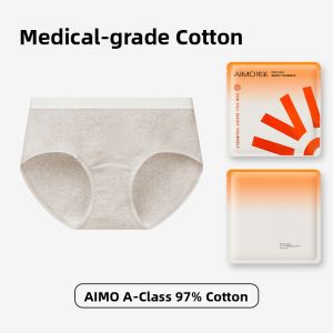 Aimo | Pure Cotton Antibacterial Thin Womens Underwear Triangle Shorts Mid Waist Design Summer Collection Comfortable Briefs