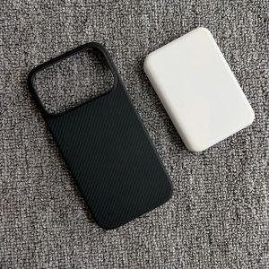 Slim Frameless Carbon Fiber Scepter Pattern Case For iPhone 17 Air 16 15 14 13 12 Pro Max Plus For Magsafe Magnetic Charge Cover