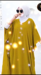 GAMIS KAPTAN UKURAN JUMBO /LD 140 /PB 145 /BUSANA MUSLIM WANITA / GAMIS KEKINIAN /GAMIS MODEL TERBARU 20224 / PAKAIN SANTAI