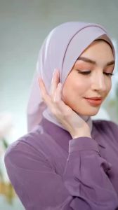 Nibras Ajwa A Maroon Navy Dark Grey Grape Wine Bahan Youryou Gamis Kondangan Pesta Variasi Layer