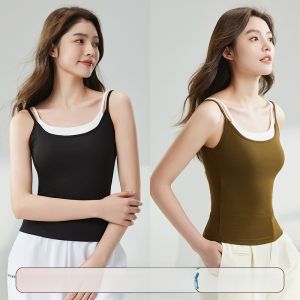 MiiOW | Áo vest dây mỏng không dây Catman dành cho nữ mùa hè không cần đeo ngực liền thân liền quần áo không đường may mặc ngoài trời