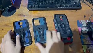 Casing Hp Untuk Samsung Galaxy A14 5G Soft Case Kickstand Armor Belt Clip Terbaru