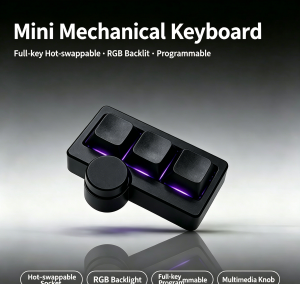 Hot-Swappable RGB Gaming Wired Mini Keyboard USB Portable Multi-Combination/Multi-Media Office/Gaming Custom Shortcut Keyboard