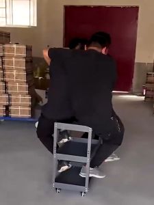 300kg tugas berat 3 tingkat troli alat baja logam troli alat troli troli troli alat bengkel rak penyimpanan alat troli