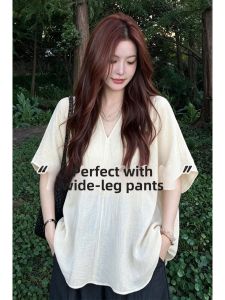 V.C.I | Relaxed Comfort Light Colored Linen Cotton Short Sleeve Shirt