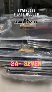 LTO plate number holder stainless 304 5mm thickness frame with free stainless bolts 2pcs and nuts