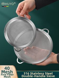 HUYO | Ultra-fine Food Strainer 316 Stainless Steel