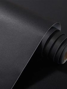 ZHUIHUI | Self-Adhesive Waterproof Matte Wallpaper Black