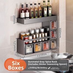 youqin | Wall-mounted Multifunctional Seasoning Rack