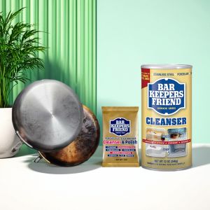 BKF แป้งทำความสะอาดสแตนเลส กระจก กระเบื้อง เคลือบเงา ทำความสะอาดอย่างเข้มงวด ฟอกสี อุปกรณ์ทำความสะอาดทั่วไป