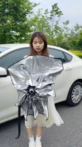 Ô Che Nắng Kính Lái Ô Tô Gấp Gọn -Ô Chống Nóng Kính Trước Xe Hơi -Dù Che Kính Lái Xe Ô Tô Bạc Cách Nhiệt Chống Nắng Tốt