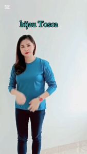 Kaos Wanita Lengan Panjang: Bahan Semi Katun & Kaos Oversize