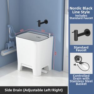 WEILANJINGDIAN | Classic High-leg Mop Basin