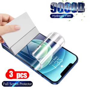 3Pcs Hydrogel Film Screen Protector For Xiaomi Poco M8 M7 M6 F7 X7 X8 Pro Max F8 Ultra F6 X6 F5 X5 C75 C65 C71 Anti-Scratch