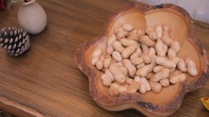 ถาดผลไม้ ถาดเค้กพาเลทไม้เนื้อแข็ง ถาดรูปดอกไม้ ถาดสร้างสรรค์ ถาดขนมขบเคี้ยว ถาดผลไม้แห้ง จานประดับโต๊ะ