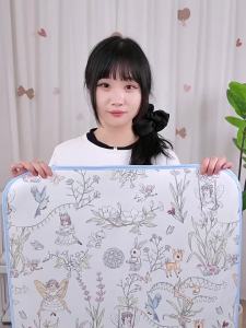 ANYOUBI | Customizable Cooling Ice Silk Infant Bed Sheet