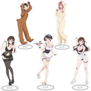 Bandai | 16CM Rent-A-Girlfriend Anime Acrylic Stand Kinoshita Kazuya Shun Kuribayashi Mizuhara Chizuru Cos Hình Đồ Trang Trí Quà Tặng Cho Người Hâm Mộ