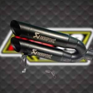 Silencer Knalpot Akrapovic cabang 2 dop inlet 50mm