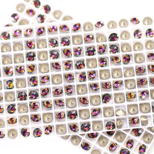 Sharp Bottom round Diamond Nail Decoration Volcanic Rock Shuihua Crystal Ball Ornament for Nail Art Design