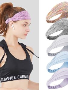 Băng Đô Thể Thao Thấm Mồ Hôi Rộng Hai Bên Cho Nam Và Nữ Chạy Bộ Thể Dục Yoga Khăn Quàng Cổ Thể Thao Mùa Hè