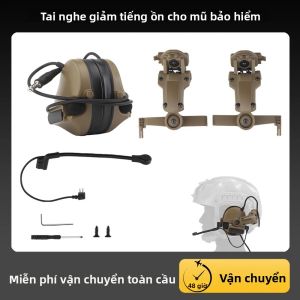 Tai Nghe Chiến Thuật Mũ Bảo Hiểm Đeo Tai Giảm Tiếng Ồn Tai Nghe Giao Tiếp Điện Tử Cho Tai Nghe Chụp Ảnh Airsoft Tai Nghe Silicon