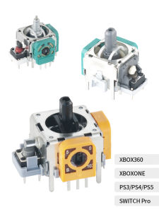 Hall Effect Joystick for Xbox360 PS3 45 XboxOne Elite 2 Switch pro 3D Directional Keys ALPS Gaming Controller Accessories