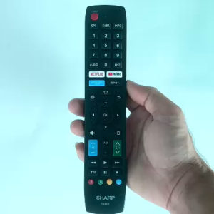 Remote điều khiển tivi SHARP Mã 04 RNF01 điều khiển TV SHARP - Tặng kèm pin - T&U Remote