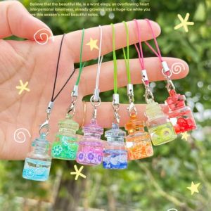 Thiết Kế Đa Năng Hộp Đựng Ước Nguyện Bằng Thủy Tinh Sáng Ban Đêm Móc Khóa Điện Thoại Móc Khóa Túi Quà Tặng Cho Trẻ Em Và Cặp Đôi