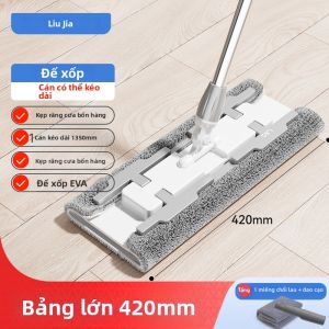 HANSHILIUJIA | Chổi Lau Nhà Có Thể Tháo Rời Thiết Kế Phẳng Dễ Dàng Thay Thế