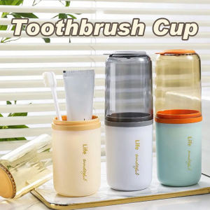 Portable Travel Toothbrush Cup & Waterproof Toothpaste Holder: The Ultimate Travel Toiletries Organizer