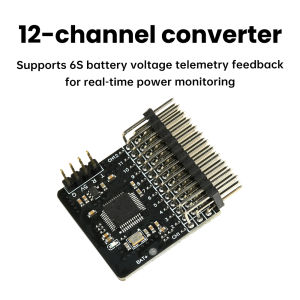 DC 5V CRSF to PWM 12 Channel Converter PWM Adapter Board RC Model Receiver CRSF ELRS 2.4G Signal Converter CRSF/ELRS BEC