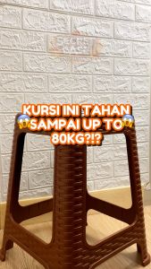 KURSI ROTAN - Kursi Plastik Tinggi / Bangku Tinggi Kokoh