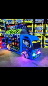 ( OBRAL ) MAINAN Truk Oleng Mainan Miniatur Truk Ada Lampu dan Terpal
