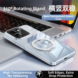 DAOWAIREN | Ultra-thin Transparent Phone Case With Stand Shockproof