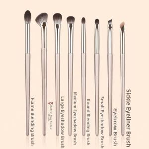 Animal Hair Beginner Makeup Brush Set 12 Pieces