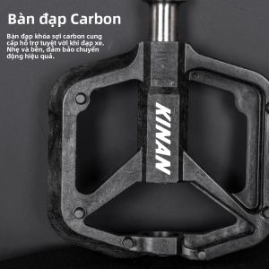 Bàn Đạp Xe Đạp Siêu Nhẹ Bằng Carbon 141G Với 4 Vòng Bi Trục Titan 12 Ốc Vít Cho Xe Đạp Đường Trường MTB Phụ Kiện Đi Xe Đạp Mùa Đông
