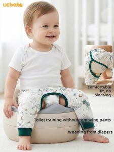 UCBABY | Spring and Autumn Baby Opening Crotch Pure Cotton Breathable Air Conditioned Room Long Pants