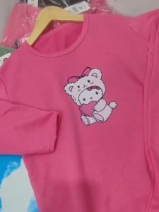 FTH - Setelan Anak Perempuan Baju Set Muslim Anak Usia 3-12thn Hello kity