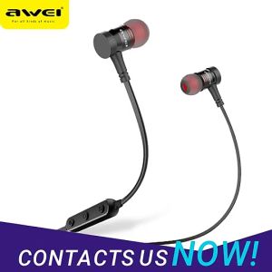 【200H Long Battery 】Awei G10BL Neckband Sport Earphone Dual Stereo Sounds Bluetooth 5.3 IPX4 Waterproof In- Ear Wireless Earbuds for Running HD Calls Magnetic Design Headset