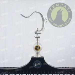 SEMPATI Gantungan Kuby Plus Pion Bening Fullset Gantungan Lipat Pion Kuby Cantolan Sangkar Kandang Kotak Bulat Burung Murai Kacer Kenari Cucak Ciblek