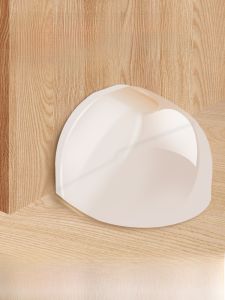 Upgraded Silicone Door Stop Anti-Collision Home Use round Transparent Bathroom Door Handle Wall Mount Bedroom Silent Pad No Trace High Adhesive