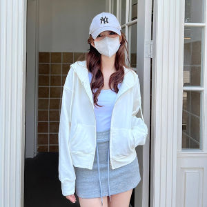 SHUQINGLAI | Fleece Hooded Cardigan Short Outerwear for Petite Women