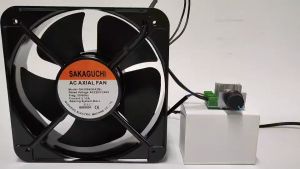 พัดลมระบายความร้อน 8 นิ้ว กลม / เหลี่ยม แบบลูกปืน(Bearing) AC220V( 220x220x60 mm.2700RPM