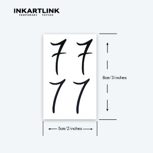 Number Seven Temporary TattooLasts To 15 Days New Technology Magic Waterproof Semi Permanent Sticker.