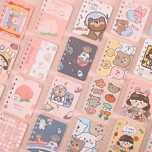 MD-A58 Buku Catatan Kartun Memo Kecil A7 80 Lembar / Buku Kecil Notebook Ring Motif Notepad