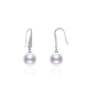 925 Sterling Silver Genuine Freshwater Pearl Luxury Stud Earrings