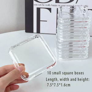 Portable Crystal Bracelet Jewelry Storage Box Transparent Display Case Anti-Oxidation Simple Design Plastic Jewelry Box